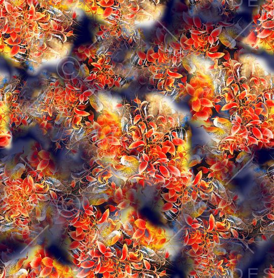 叶子鸟印花华亿平台图片