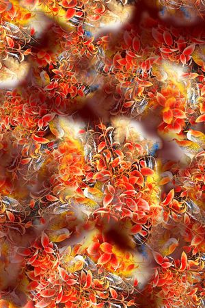 叶子鸟印花华亿平台图片