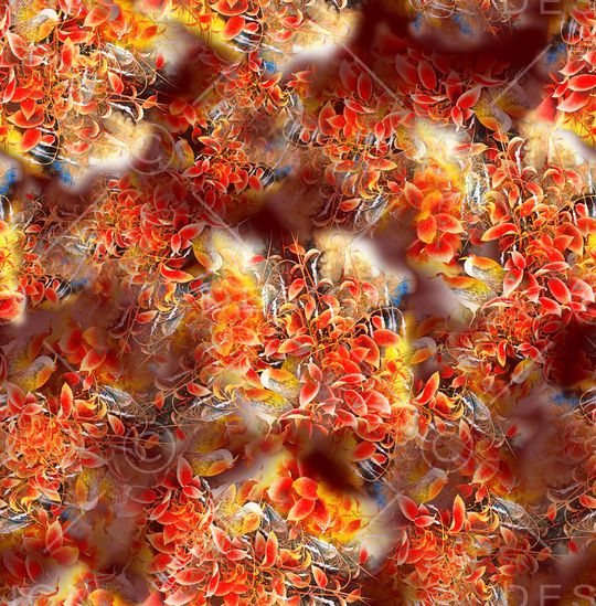 叶子鸟印花华亿平台图片