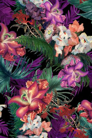 手绘印花华亿平台图片