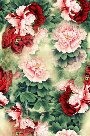 中国风印花华亿平台图片