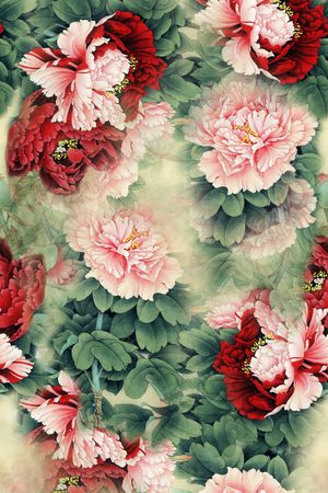 中国风印花华亿平台图片