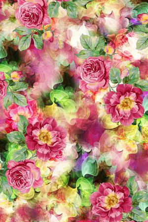 乱花印花华亿平台图片