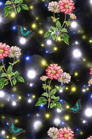 兰花印花华亿平台图片