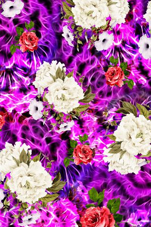 乱花印花华亿平台图片