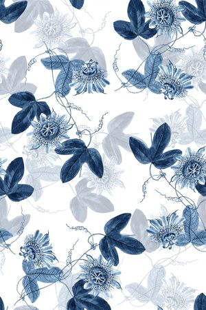 抽象花卉印花华亿平台图片