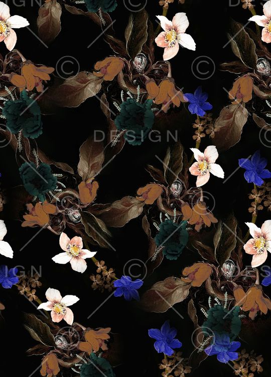 花卉印花华亿平台图片