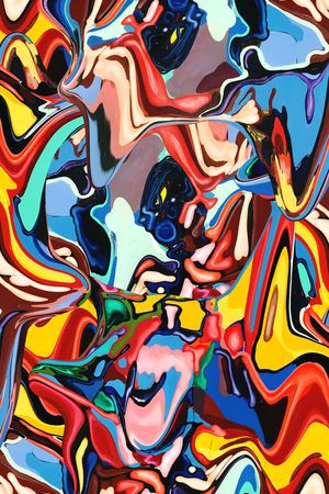 抽象印花华亿平台图片