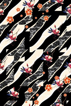 小碎花印花华亿平台图片