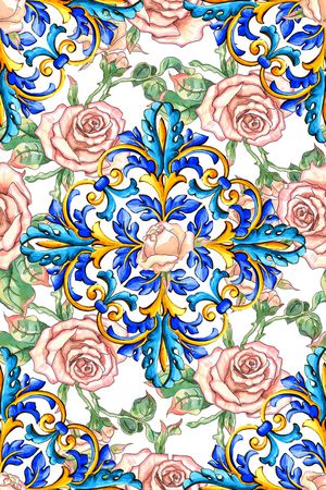 手绘花卉印花华亿平台图片