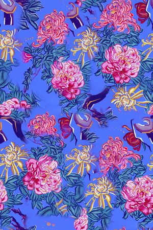 小碎花印花华亿平台图片