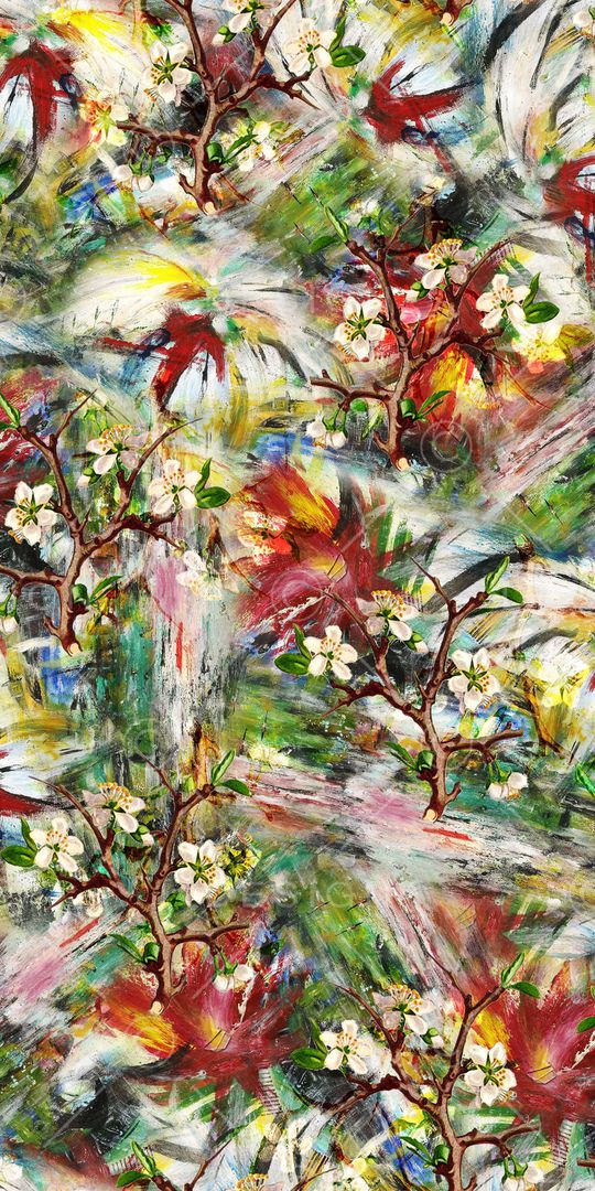 花朵印花华亿平台图片