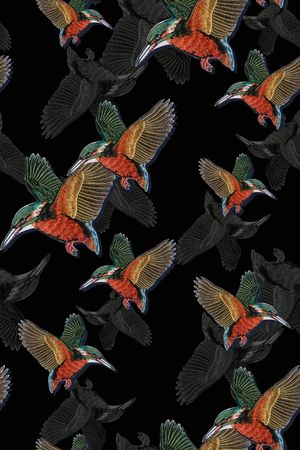 刺绣印花华亿平台图片