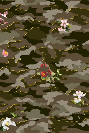 迷彩印花华亿平台图片