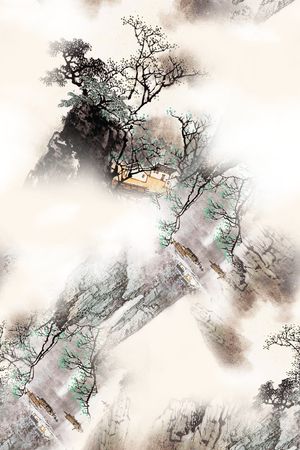 中国风印花华亿平台图片