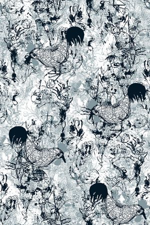 抽象纹理印花华亿平台图片