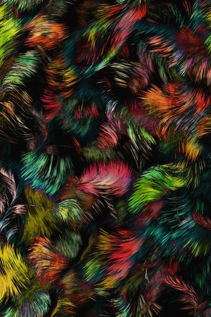 动物纹印花华亿平台图片