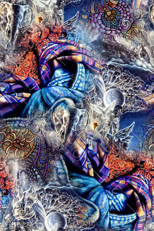 抽象印花华亿平台图片