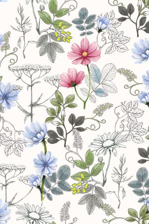 手绘花印花华亿平台图片