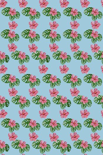 棕榈叶印花华亿平台图片