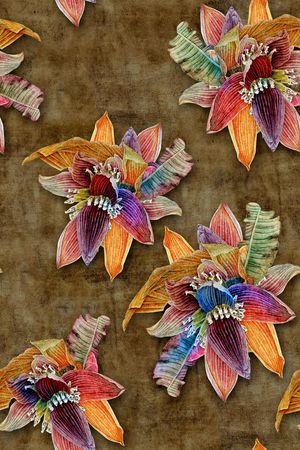 抽象印花华亿平台图片