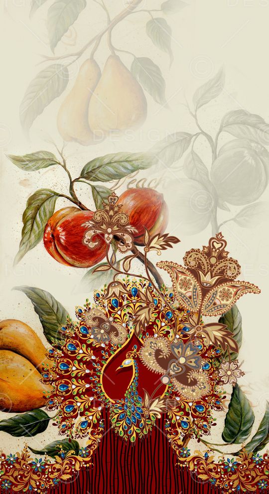 孔雀印花华亿平台图片