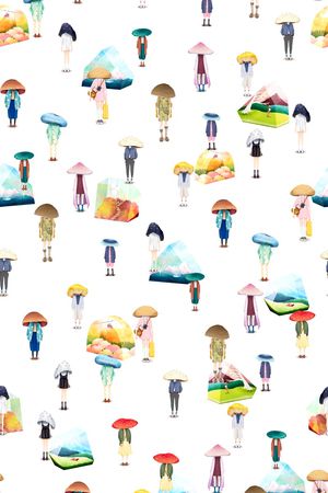 人物印花华亿平台图片