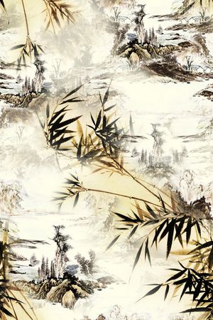 中国风印花华亿平台图片