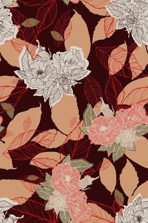 玫瑰印花华亿平台图片