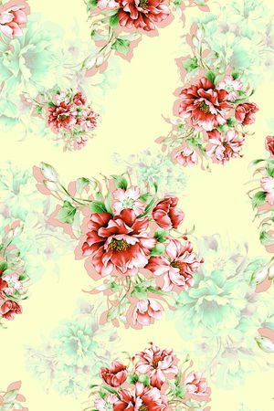 花卉印花华亿平台图片