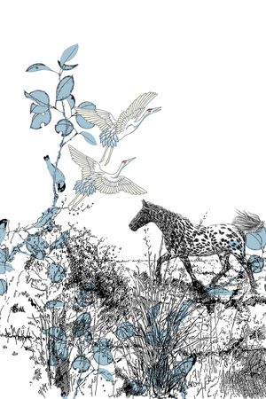 抽象纹理印花华亿平台图片