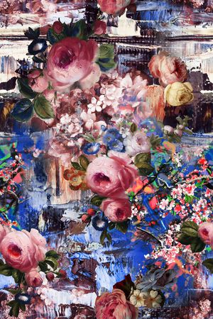 抽象印花华亿平台图片