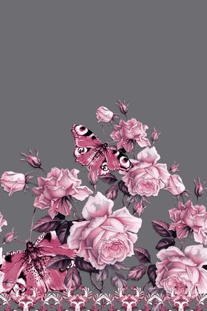 花卉印花华亿平台图片