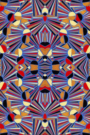 几何印花华亿平台图片