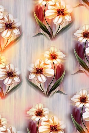 花朵印花华亿平台图片