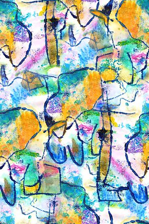 抽象纹理印花华亿平台图片