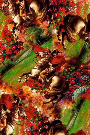 乱花印花华亿平台图片