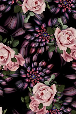 乱花印花华亿平台图片