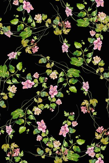 藤蔓印花华亿平台图片