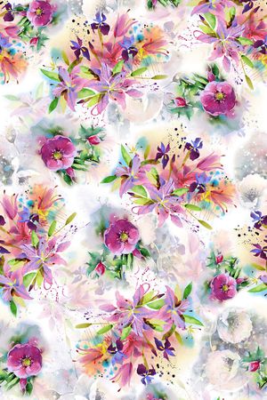 水彩印花华亿平台图片