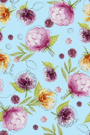 手绘印花华亿平台图片