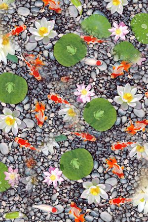 鲤鱼印花华亿平台图片