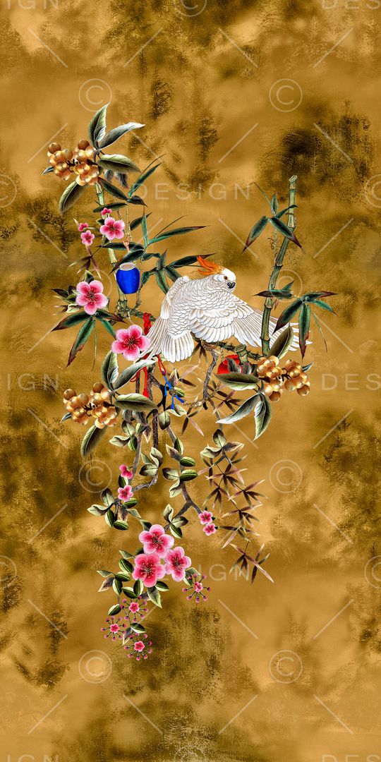 中国风印花华亿平台图片