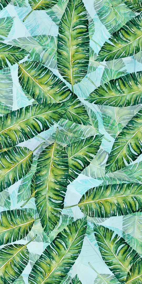 棕榈叶印花华亿平台图片