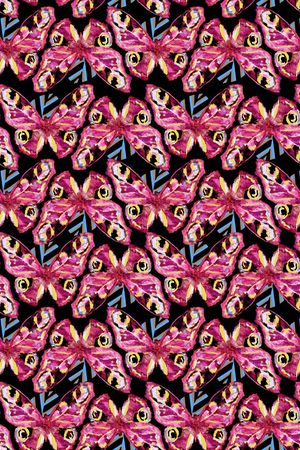 蝴蝶印花华亿平台图片