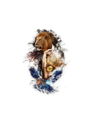 狮子印花华亿平台图片