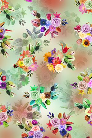 水墨印花华亿平台图片