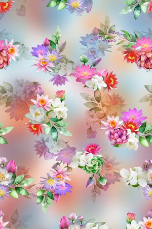 水墨印花华亿平台图片