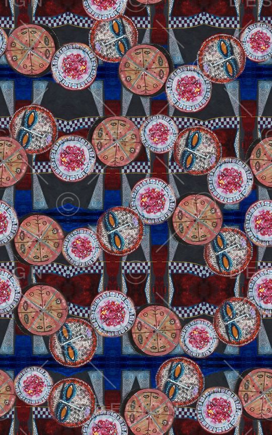 中国风印花华亿平台图片