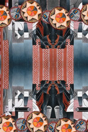 中国风印花华亿平台图片